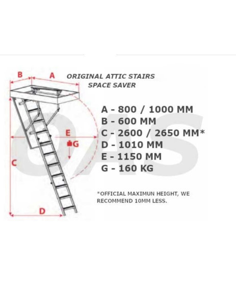 Space Saver Attic Stairs