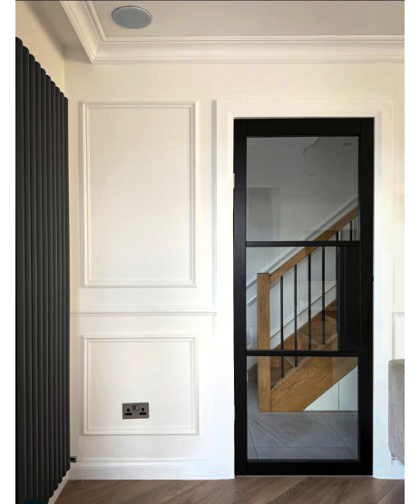  3P Black Clear Glazed Door