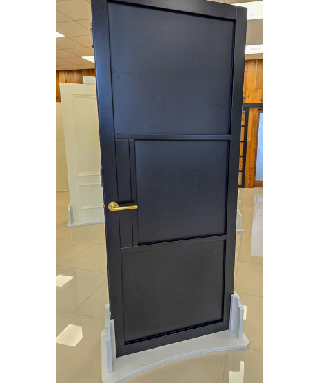  3P Black Solid Door