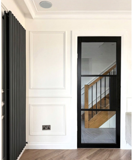  3P Black Glazed Door