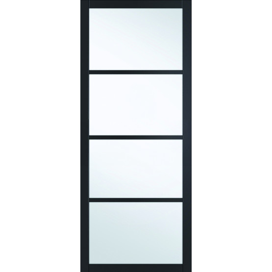 Seadec Ailesbury Black Clear Glass Door