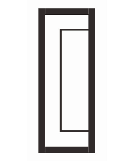 Seadec Dalkey Black Opaque Glass Door