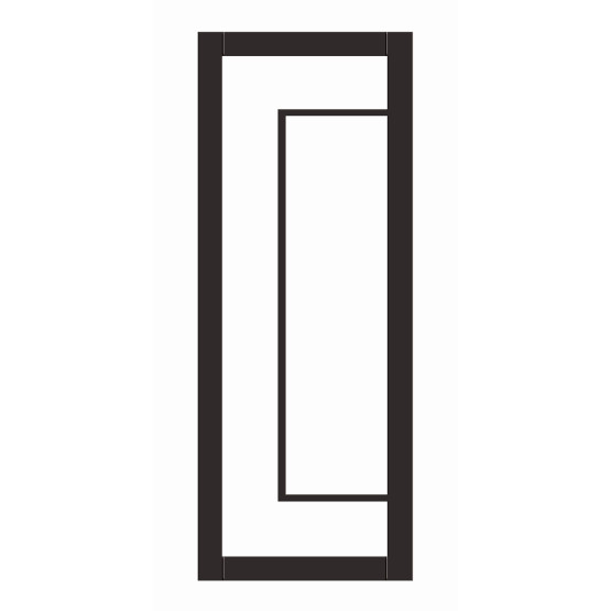 Seadec Dalkey Black Opaque Glass Door