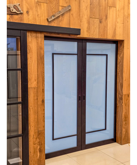 Seadec Dalkey Black Opaque Glass Door