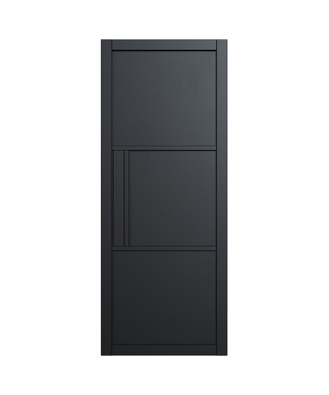  3P Black Solid Door