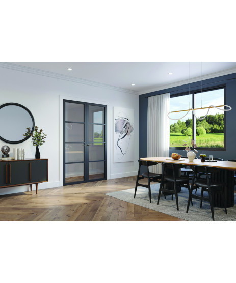 Seadec Ailesbury Black Clear Glass Door