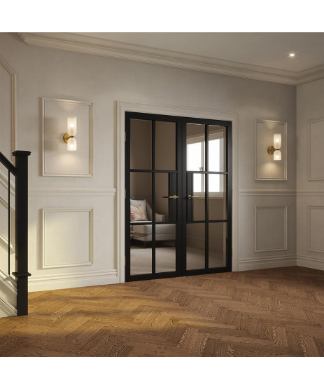 Chicago 6 Lite Black Door Chicago 6 Lite Black Door