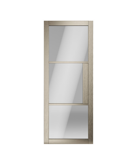  3P Bronze Clear Glass Door