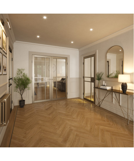  Monaco Bronze Clear Glass Door