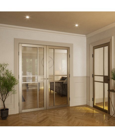 Monaco Bronze Clear Glass Door Monaco Bronze Clear Glass Door