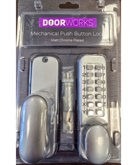 Door Works Mechanical Push Button Lock Door Works Mechanical Push Button Lock