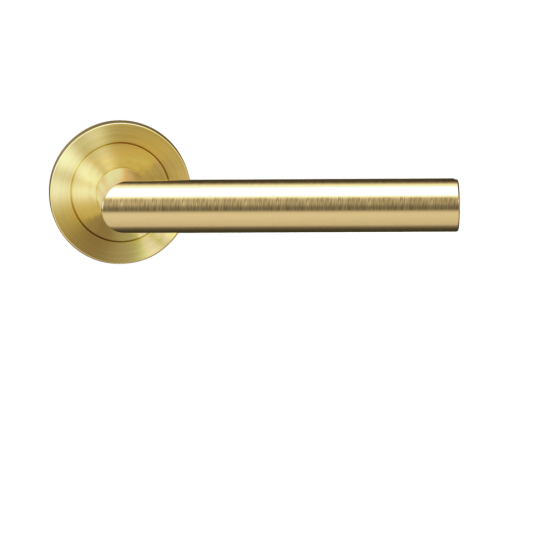 Karcher Studio ER28 88 Satin Brass Door Handle Set