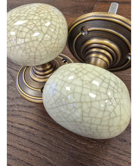  Zoo Hardware FB304ICAB Porcelain Crackle Door Knob