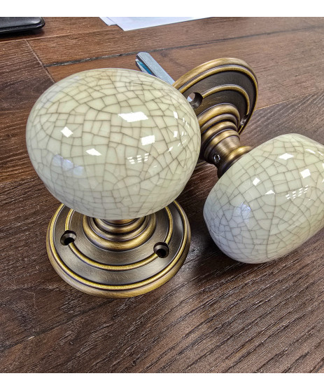  Zoo Hardware FB304ICAB Porcelain Crackle Door Knob