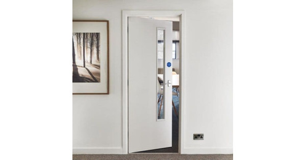 FD60 Flush Glazed Fire Door
