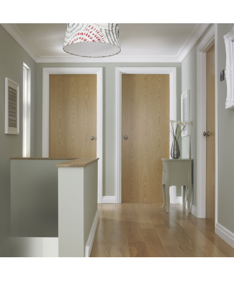  Pre Hung Flush Oak Fire Door set