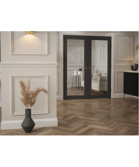 Anthracite Grey Clear Glass Shaker Door