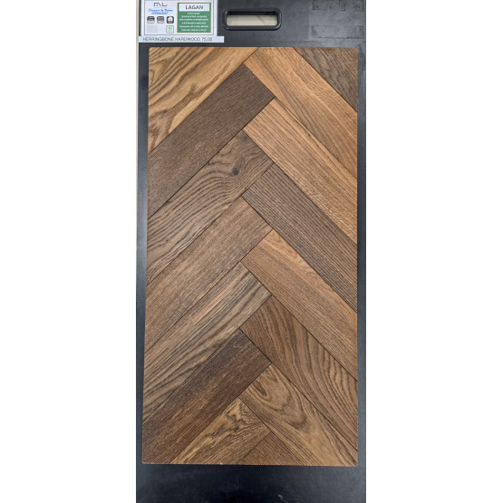 Lagan Herringbone 14mm Hardwood Floor
