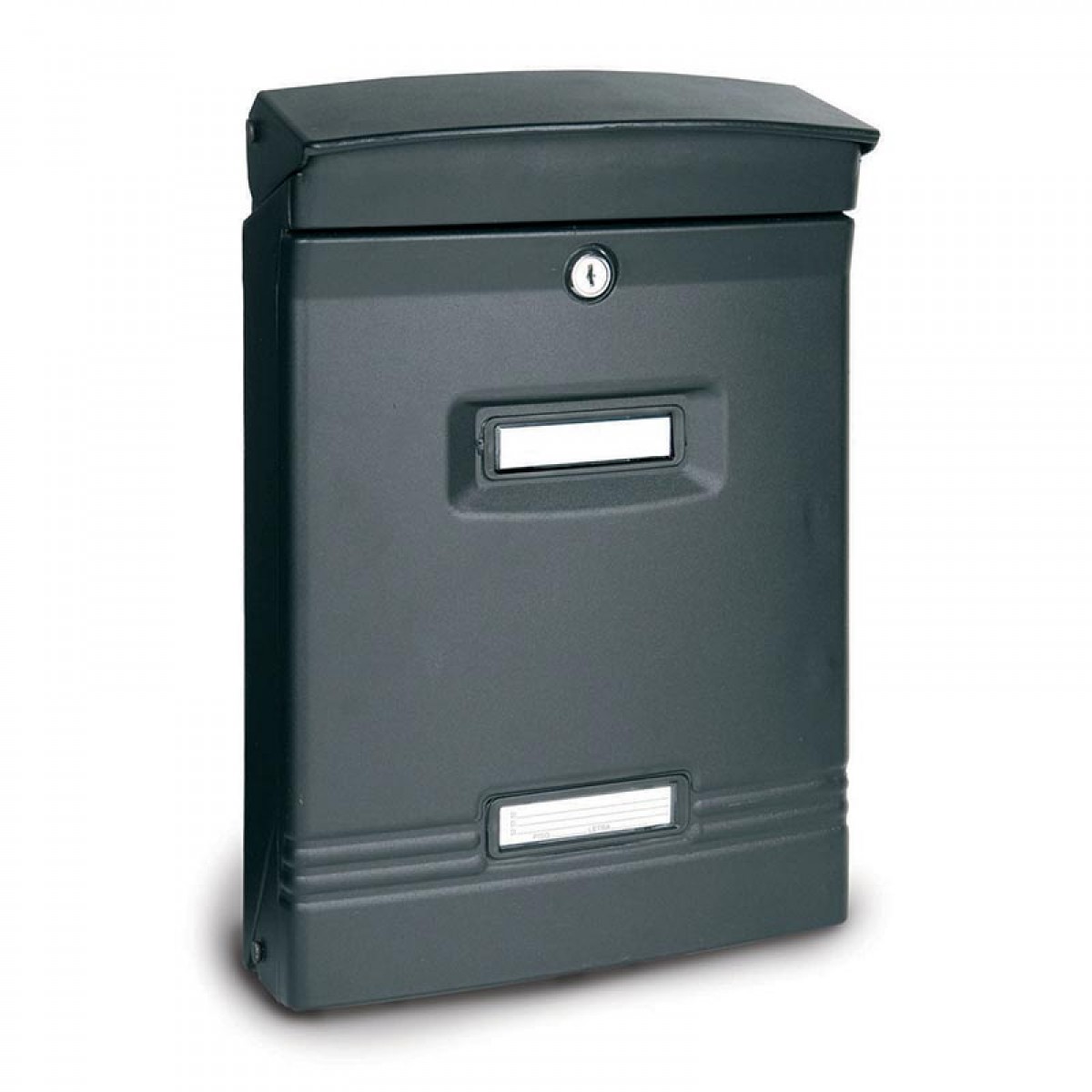 Alubox Ibiza Letterbox finished in Dark Grey
