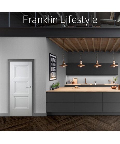  Franklin 3 Panel Primed Door