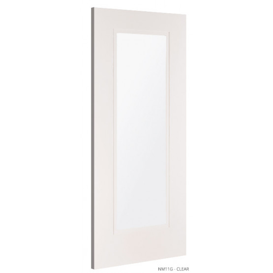 Deanta NM11G Frosted Glass Primed Door