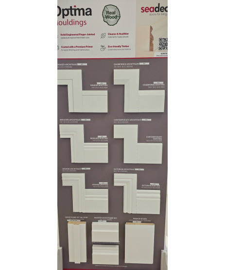 Contemporary Skirting Solid Wood Core 144mm