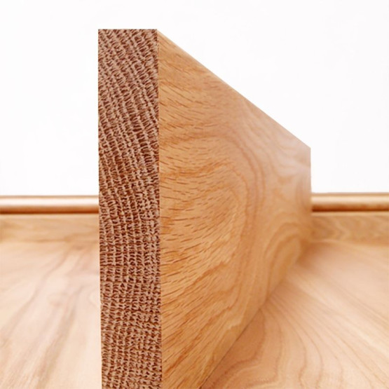 Square Edge Solid oak Skirting