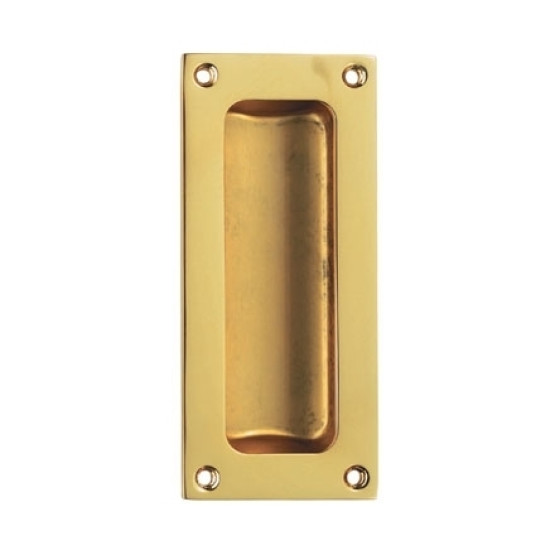 Carlisle Brass AQ90 Polished Brass Recess Flush Pull Handle