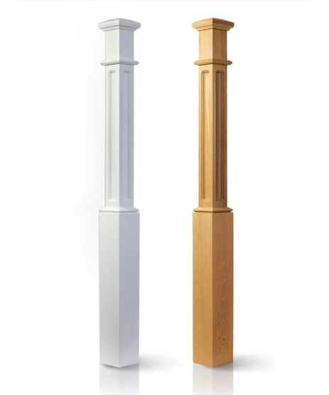 Box Newel post White