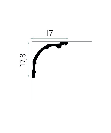 MDB128 Coving 200 x 17.8 x 17 MDB128 Coving 200 x 17.8 x 17