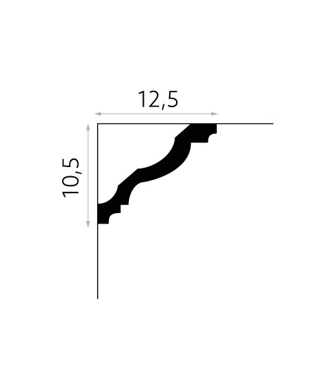 MDB158 Ceiling Coving  200 x 10.5 x 12.5 cm 