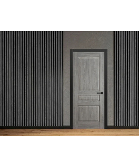 Vertical Wall Panelling Grey & Black Pack