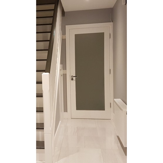 Cheshire Primed Shaker Frosted Glass Door