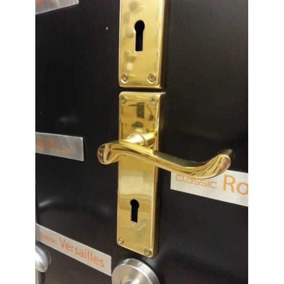 Classic Royal Polished Brass Door Handle