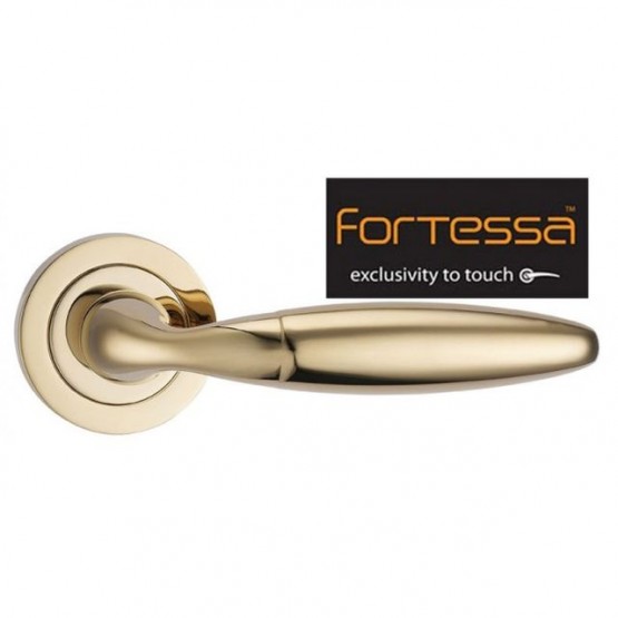  Fortessa Bulbus Brass Door Handle 