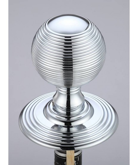 Zoo Hardware FB306CP Ringed Mortice Knob Polished Chrome