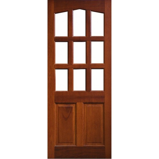 External Door Mahogany Timber Solid Glazed (0020) The Corrib