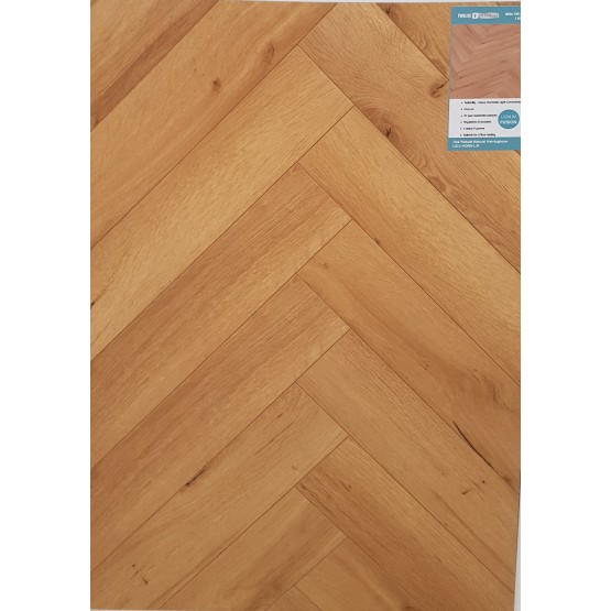 Herringbone Robust Oak Natural 12mm Laminate Flooring