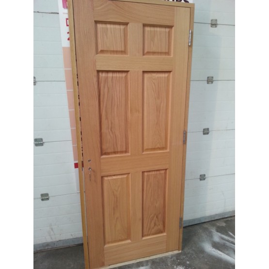  Pre Hung 6 Panel Oak Door Set