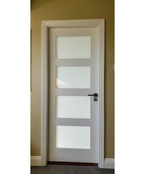 Deanta HP1G Primed White Door Frosted Glass