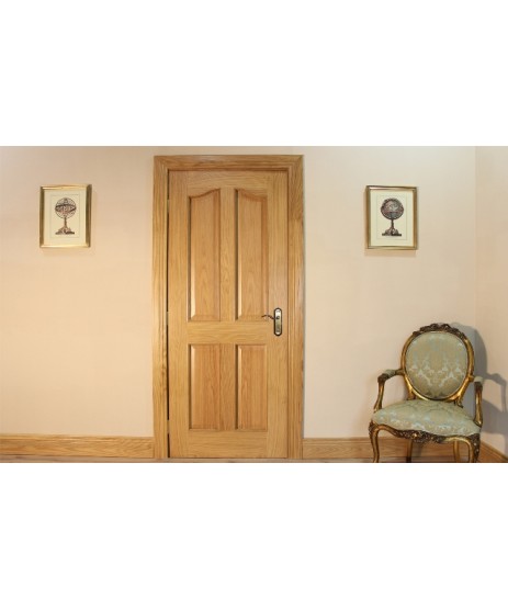 Seadec Oak Bolection 4 Panel Curved Door