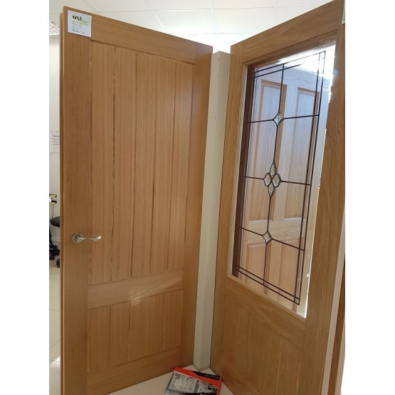 Deanta HP38G Unglazed Oak Door