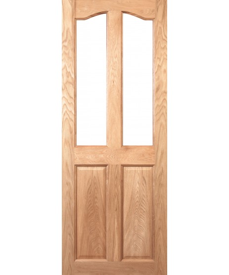 Longford 2 panel Oak Door (unglazed)