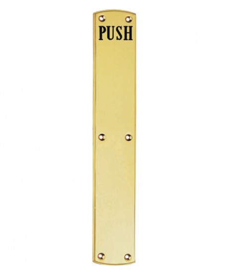 Carlisle Brass Engraved push plate PF105E