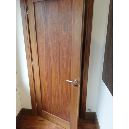 Walnut Prehung Door Set Fire Door Optional